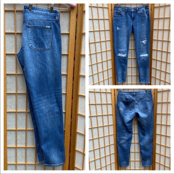 WHBM Distressed Girlfriend Jean SZ 4 - Picture 1 of 16